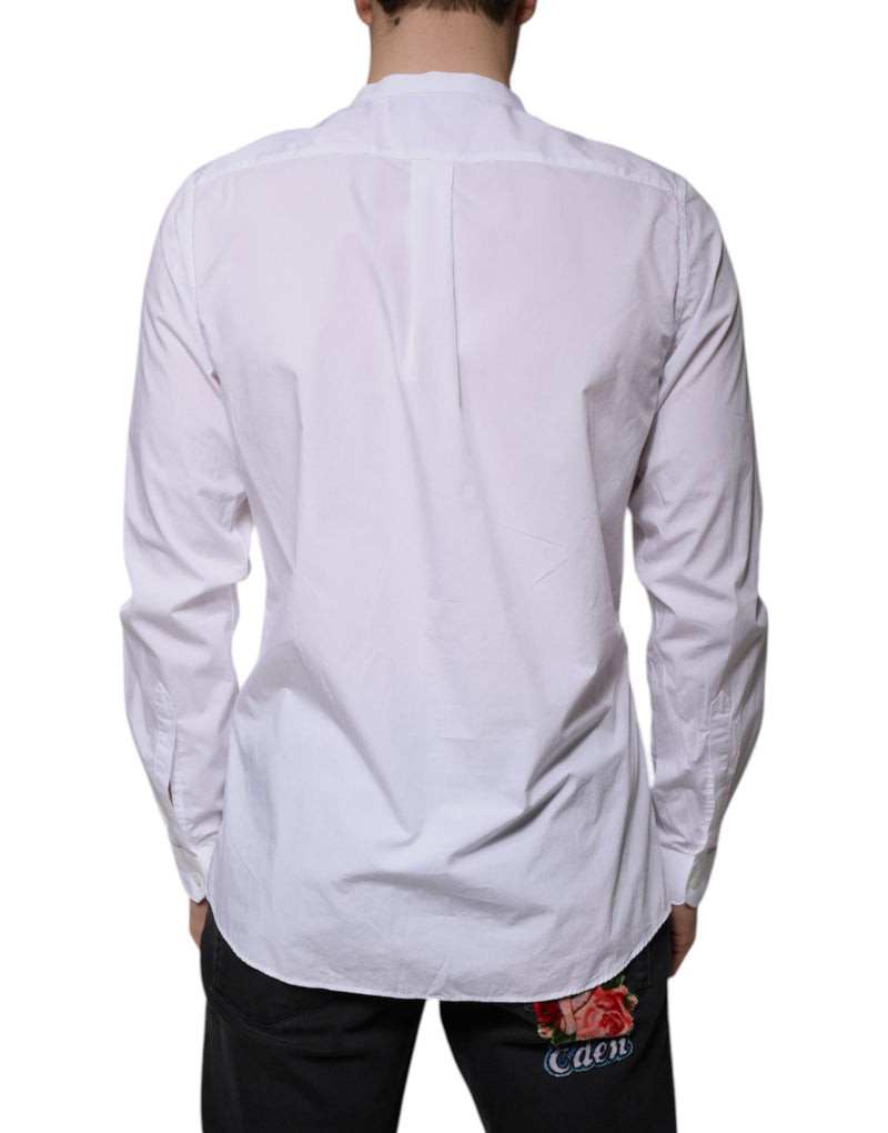 Chemise habillée MARTINI coupe slim en coton blanc Dolce & Gabbana