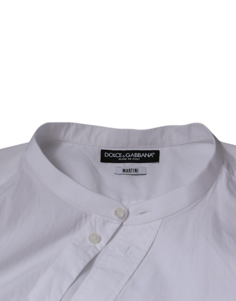 Chemise habillée MARTINI coupe slim en coton blanc Dolce & Gabbana