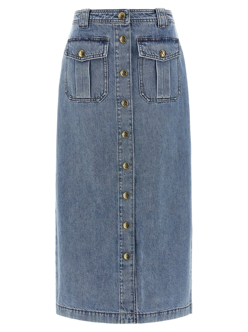 Zimmermann Zimmermann Denim Pencil Skirt