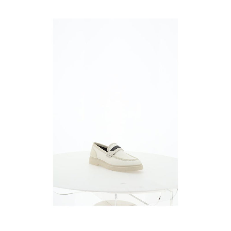 Brunello Cucinelli Beige Loafers Shoes