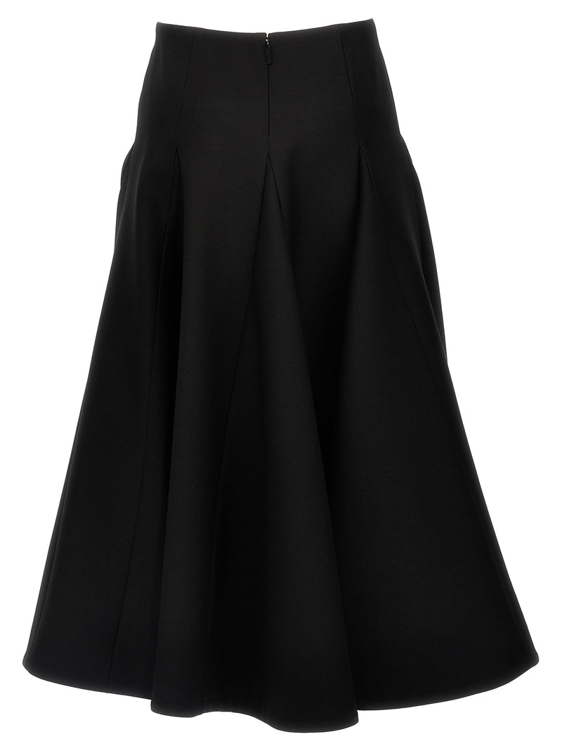 Valentino Garavani Solid Crepe Couture Valentino Skir... | Urbalenti™ NYC