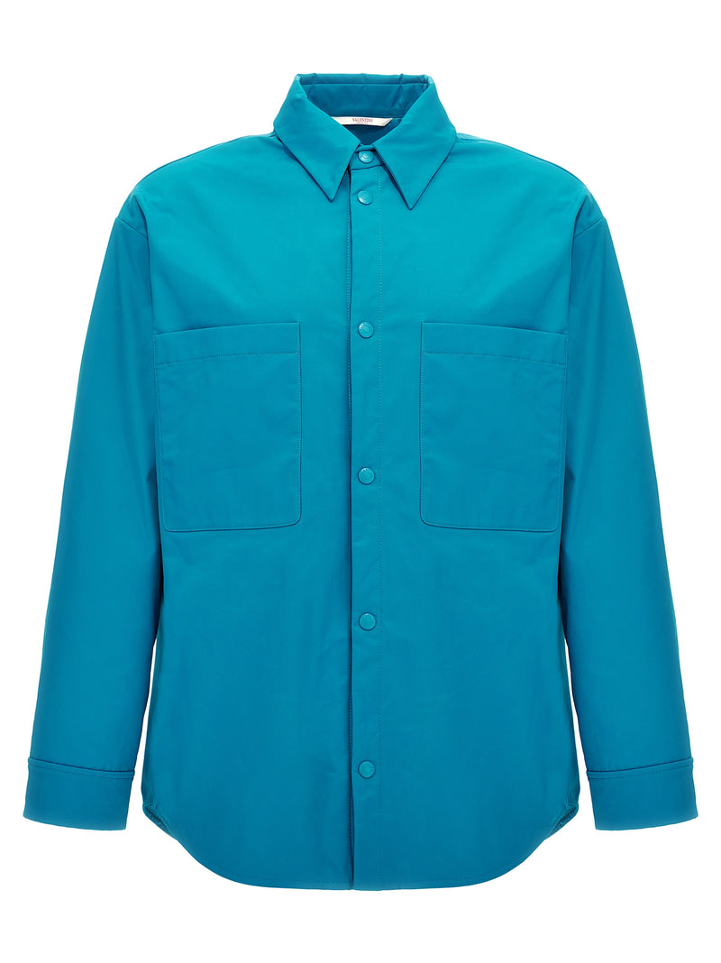 Valentino Garavani Valentino Nylon Shirt Jacket | Urb... | Urbalenti™ NYC