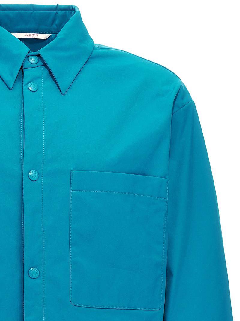 Valentino Garavani Valentino Nylon Shirt Jacket | Urb... | Urbalenti™ NYC