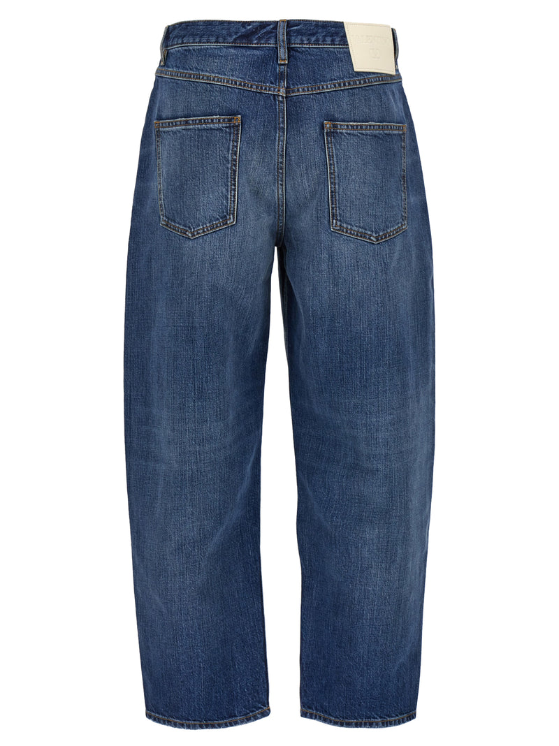 Valentino Garavani Denim Jeans Valentino Garavani - Leather - Style E03Y... | Urbalenti™ NYC