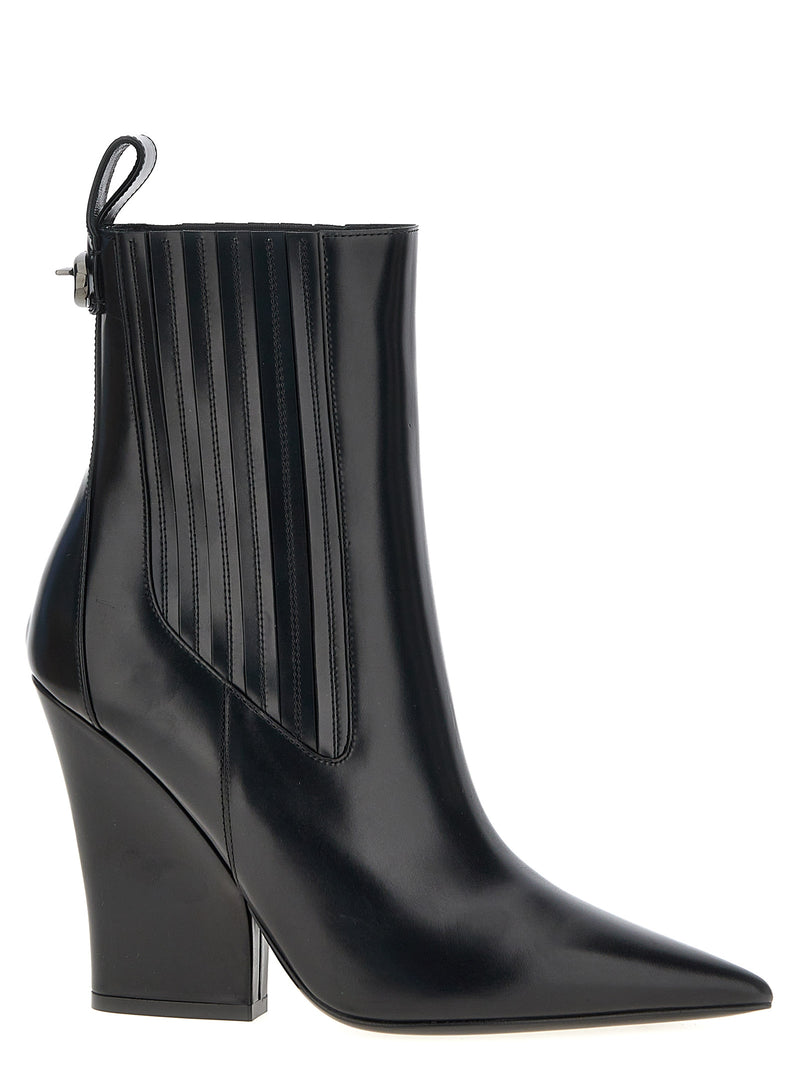 Valentino Garavani Vlogo Lockette Ankle Boots | Urbalenti™ NYC