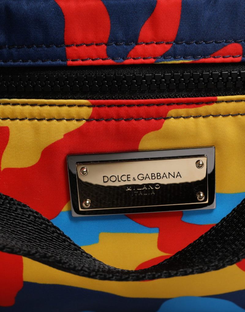 Sac cabas en nylon camouflage multicolore Dolce & Gabbana