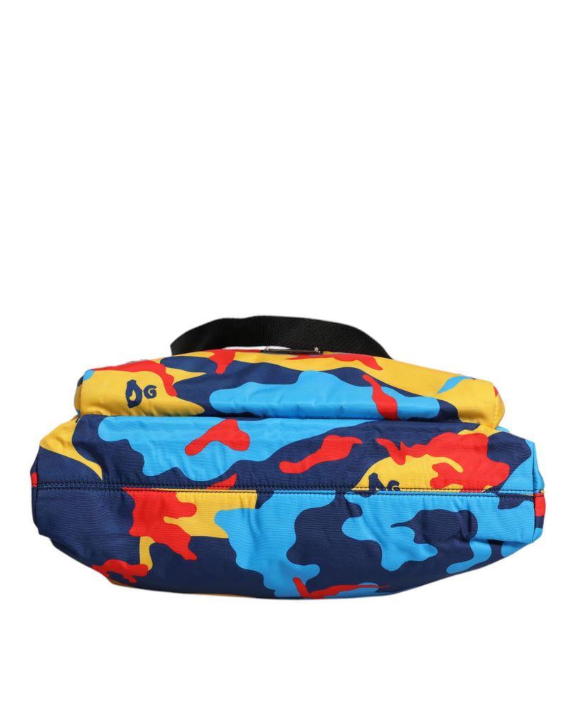 Sac cabas en nylon camouflage multicolore Dolce & Gabbana