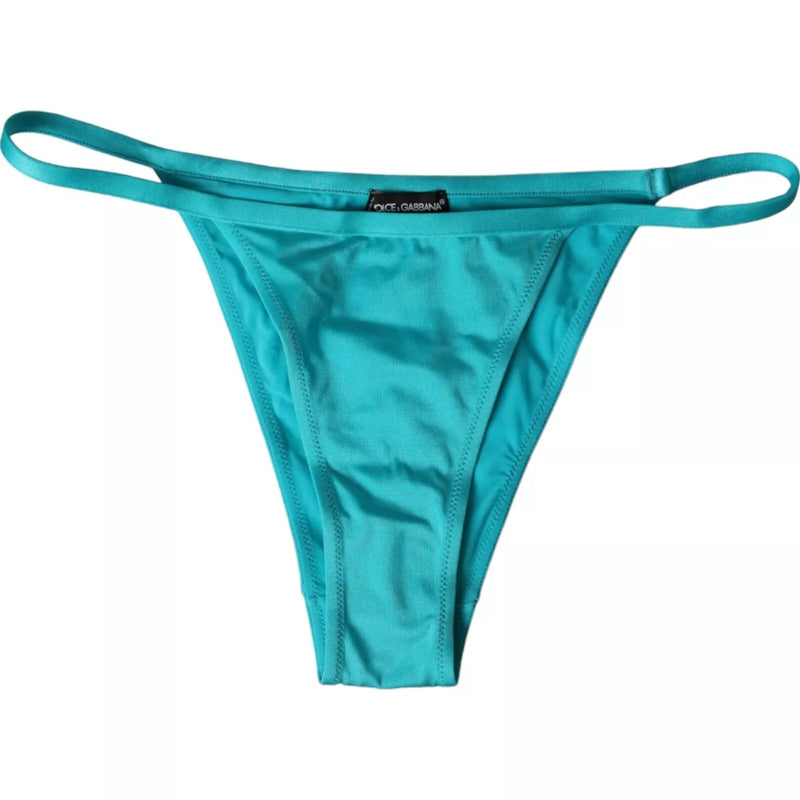 Braguita de bikini de nailon azul y verde para playa de Dolce & Gabbana