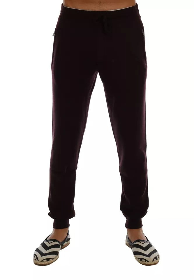 Pantalones deportivos morados de cachemir Dolce & Gabbana