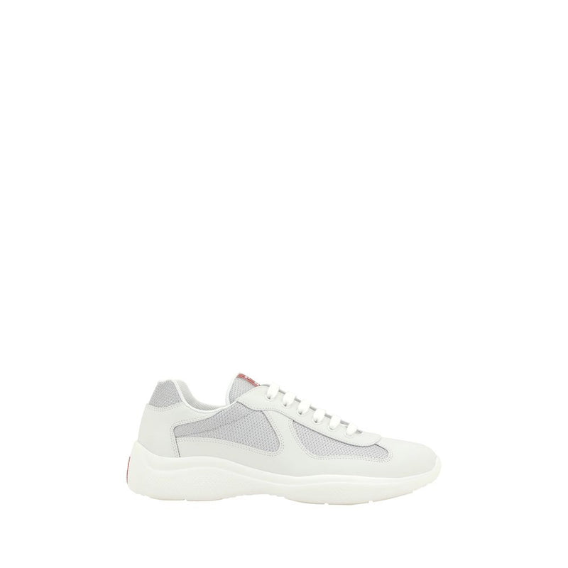 Prada White Polyamide Low Top Sneakers