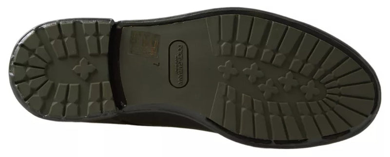 Zapatos de vestir Dolce & Gabbana de piel verde con suela de goma