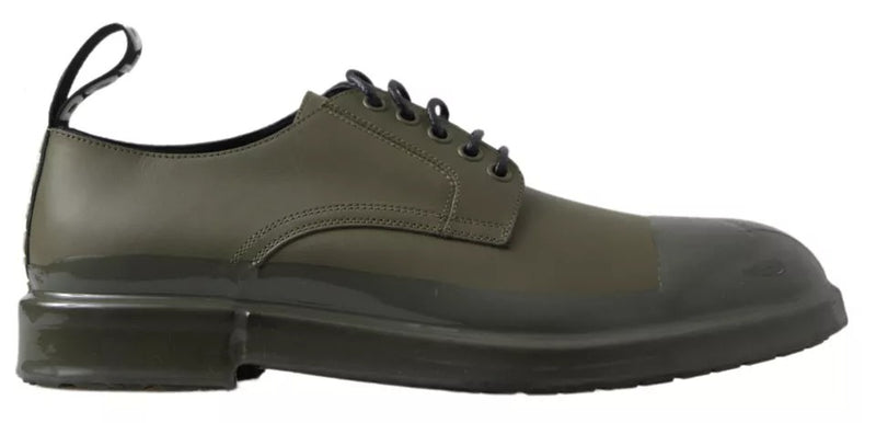 Zapatos de vestir Dolce & Gabbana de piel verde con suela de goma