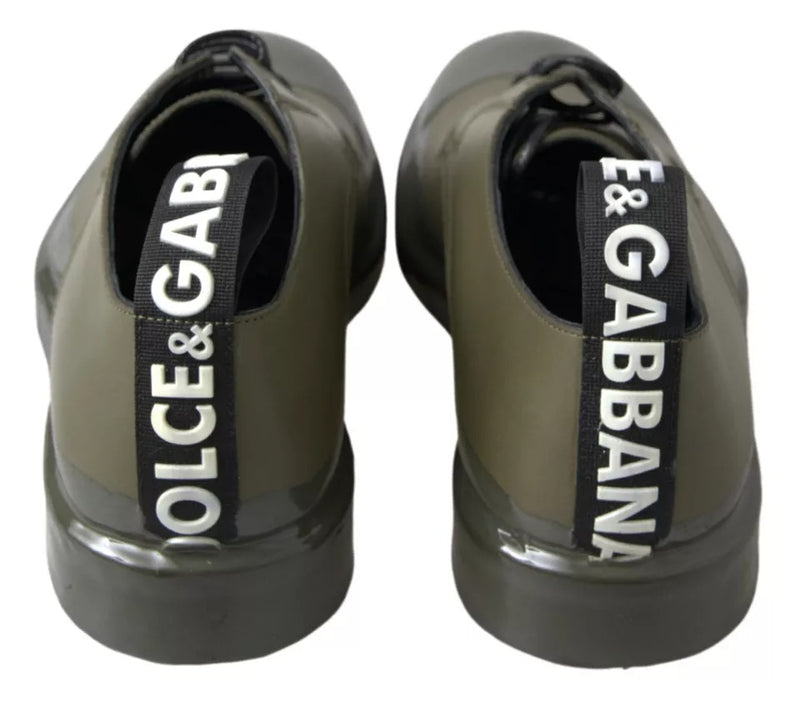 Zapatos de vestir Dolce & Gabbana de piel verde con suela de goma