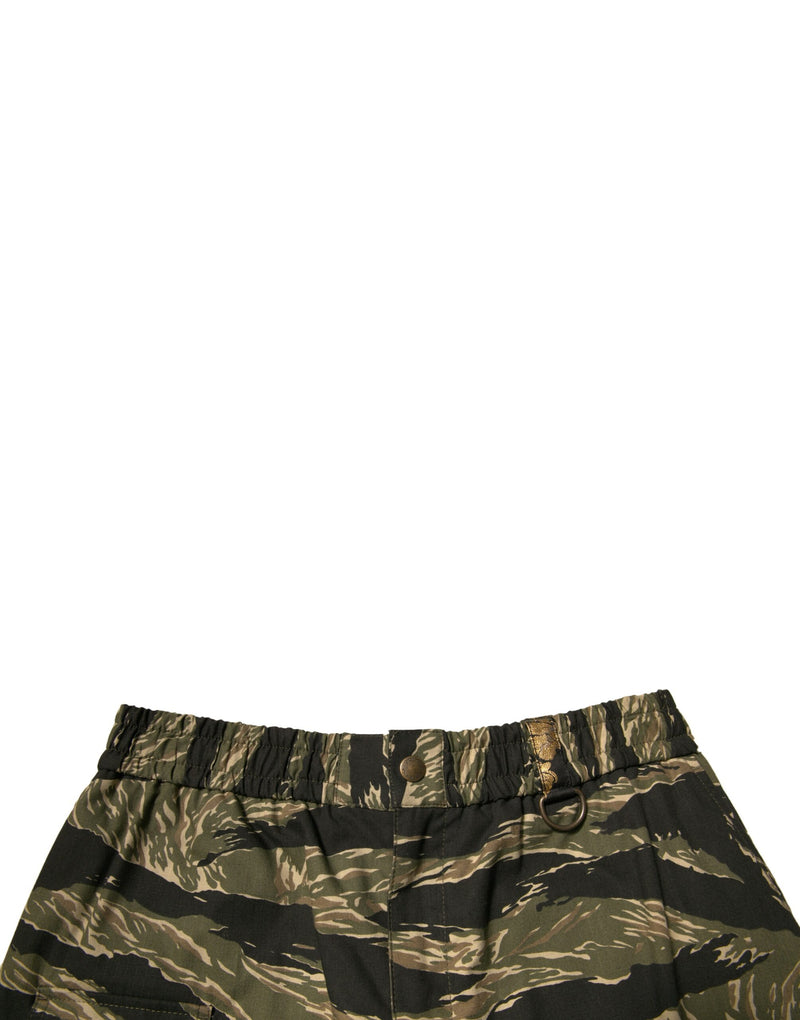 Bermuda en coton noir à motifs dorés Dolce & Gabbana
