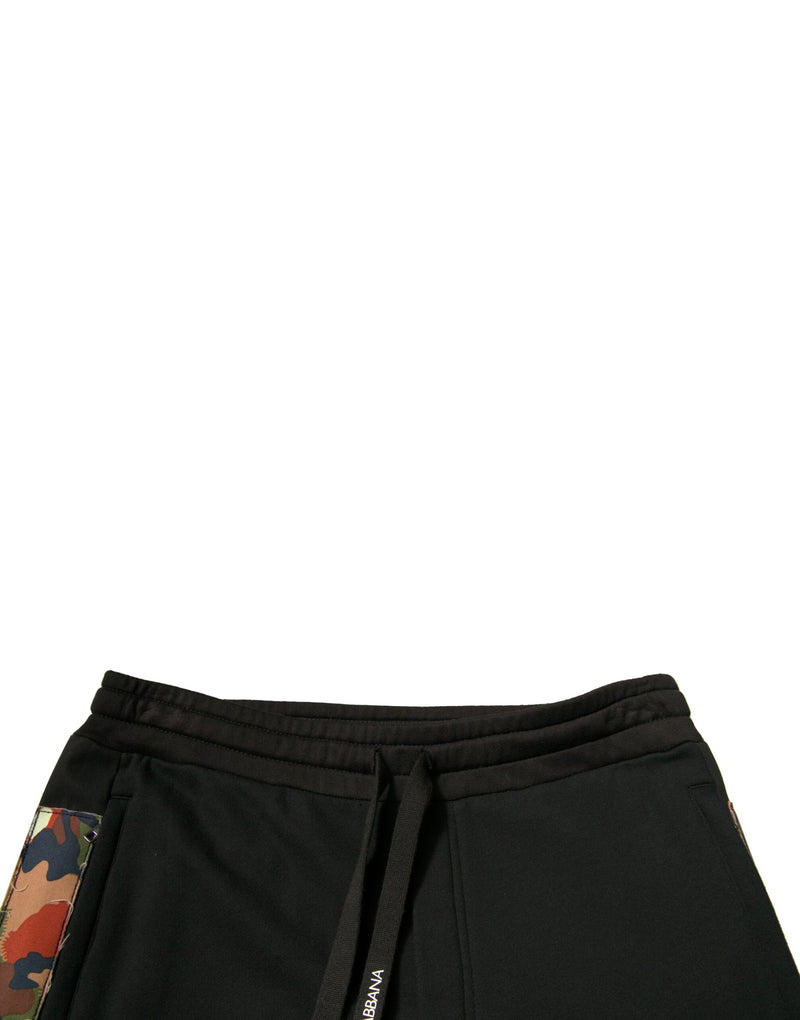 Pantalon de jogging cargo en coton noir Dolce & Gabbana