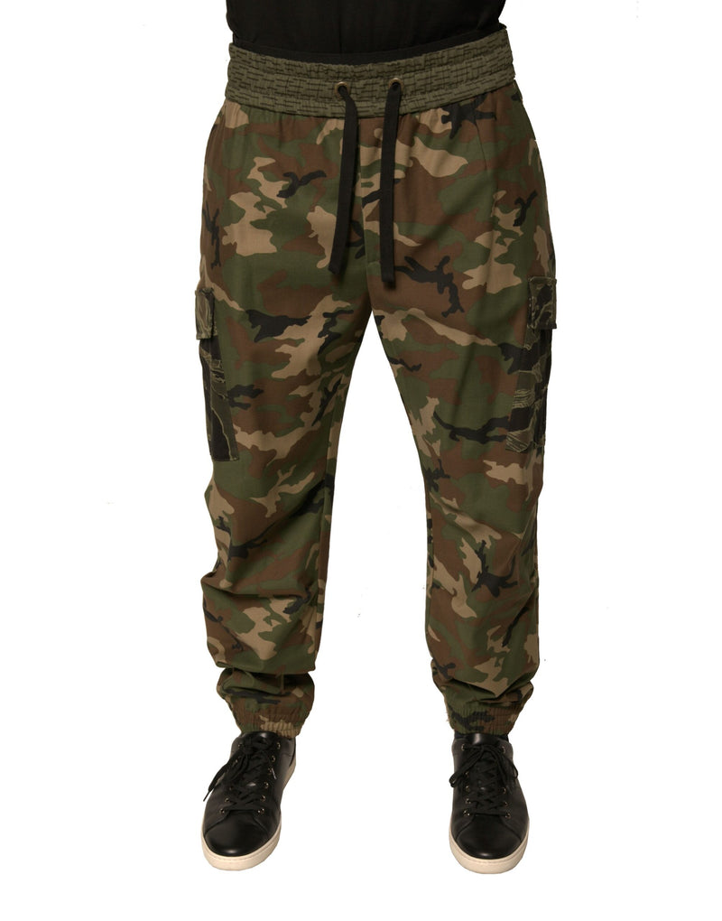Pantalon cargo de jogging multicolore à motif camouflage Dolce & Gabbana