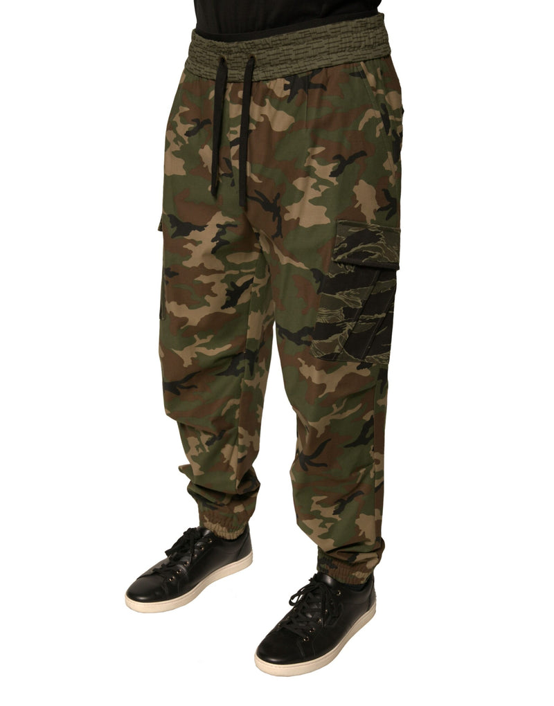 Pantalon cargo de jogging multicolore à motif camouflage Dolce & Gabbana