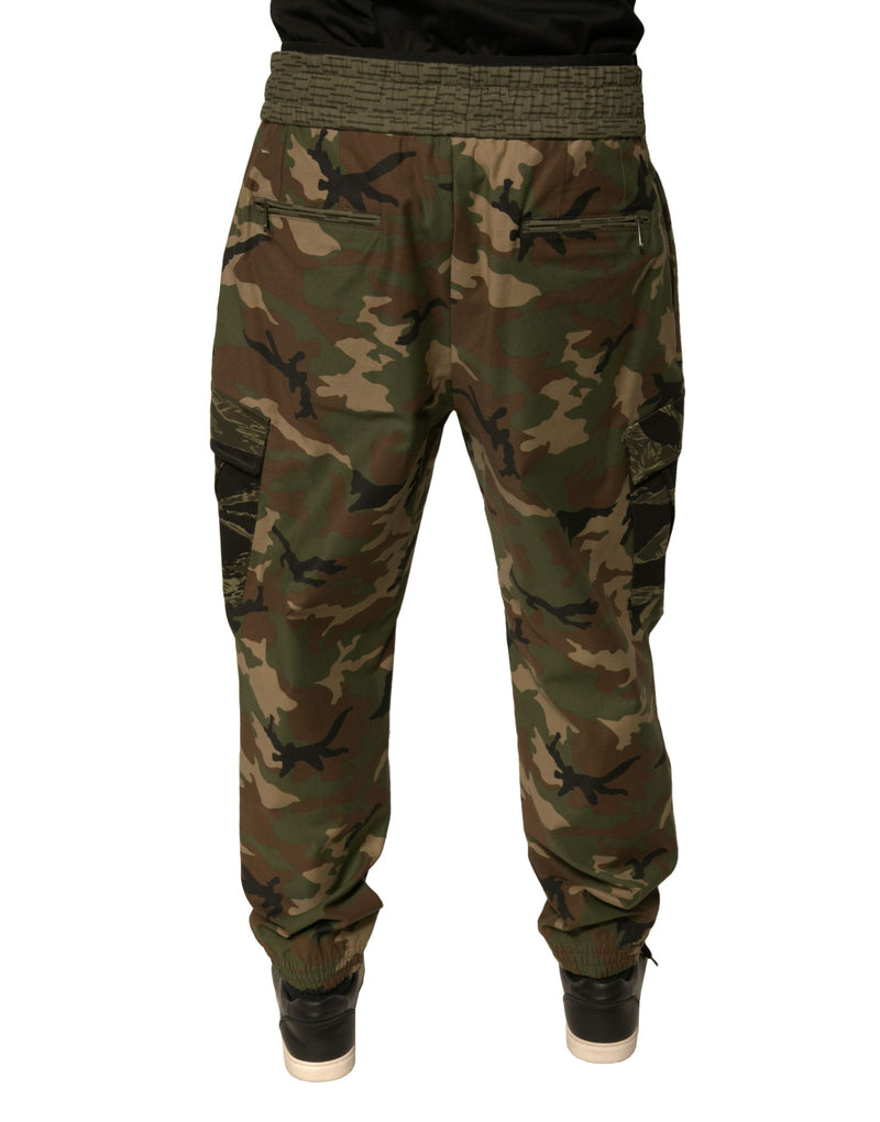 Pantalon cargo de jogging multicolore à motif camouflage Dolce & Gabbana
