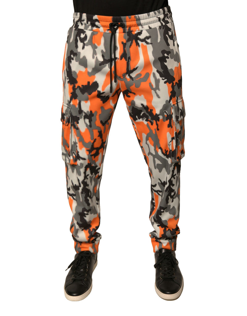 Pantalon cargo de jogging multicolore à motif camouflage Dolce & Gabbana