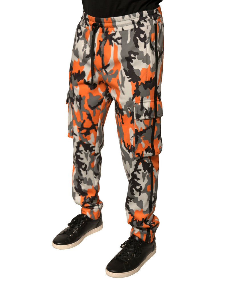 Pantalon cargo de jogging multicolore à motif camouflage Dolce & Gabbana
