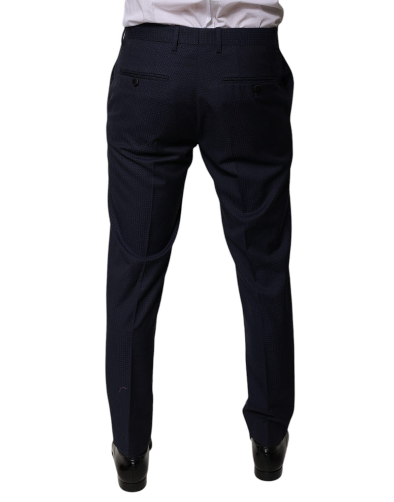 Pantalones de vestir de algodón azul oscuro para hombre de Dolce & Gabbana