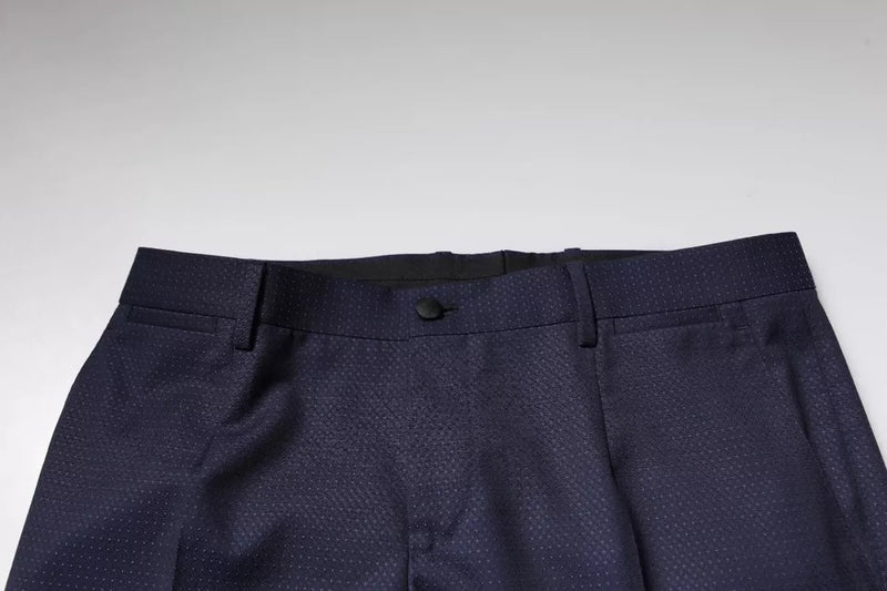 Pantalones de vestir de algodón azul oscuro para hombre de Dolce & Gabbana