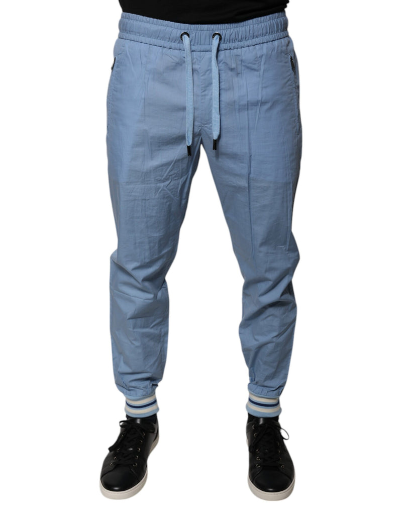 Pantalon de jogging en coton bleu Dolce & Gabbana