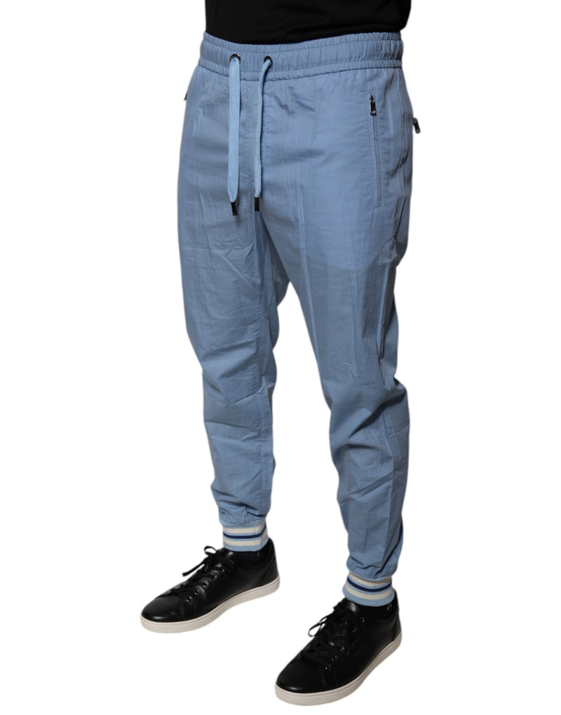 Pantalon de jogging en coton bleu Dolce & Gabbana