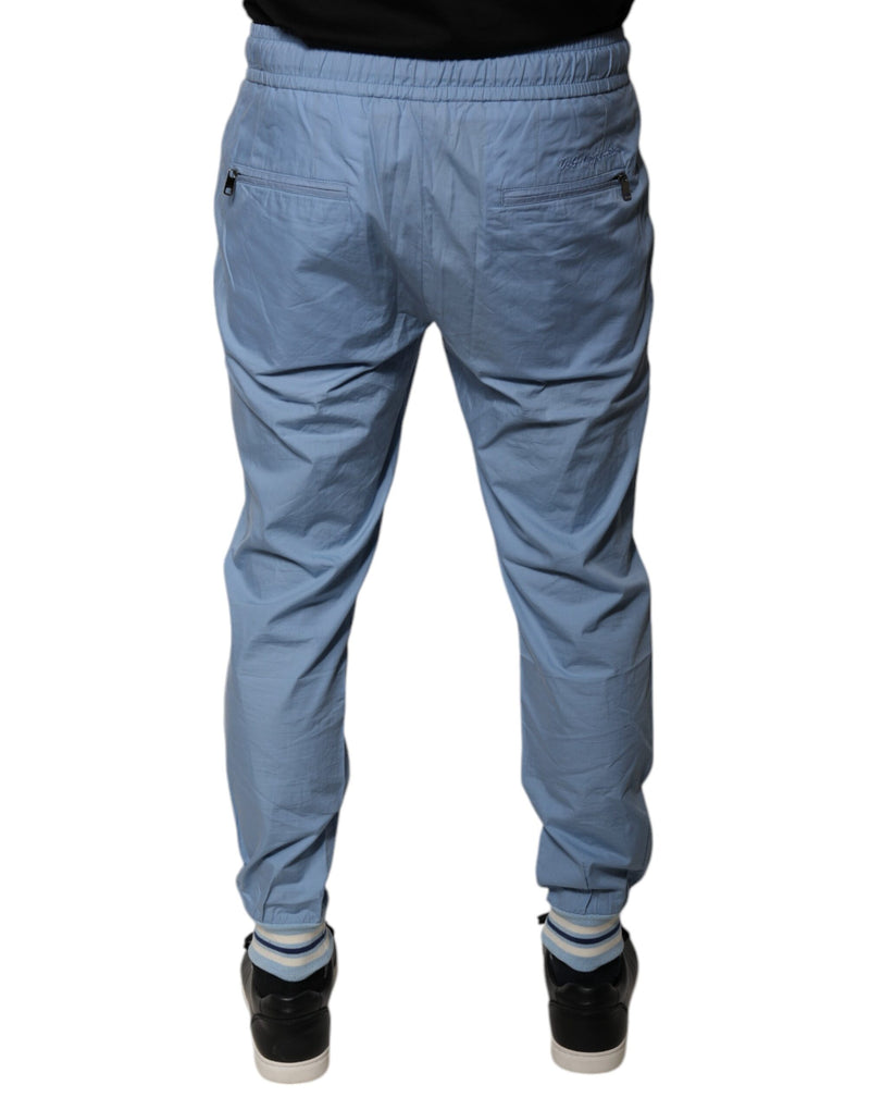 Pantalon de jogging en coton bleu Dolce & Gabbana