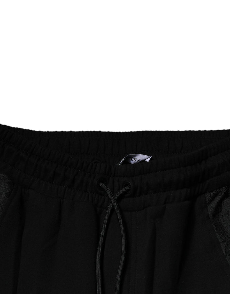 Pantalon de jogging slim à imprimé léopard noir Dolce & Gabbana