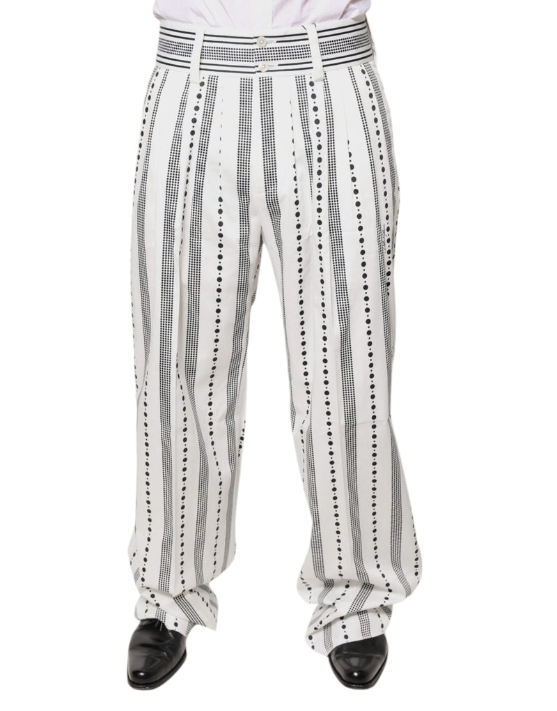 Pantalón de vestir recto blanco de Dolce & Gabbana