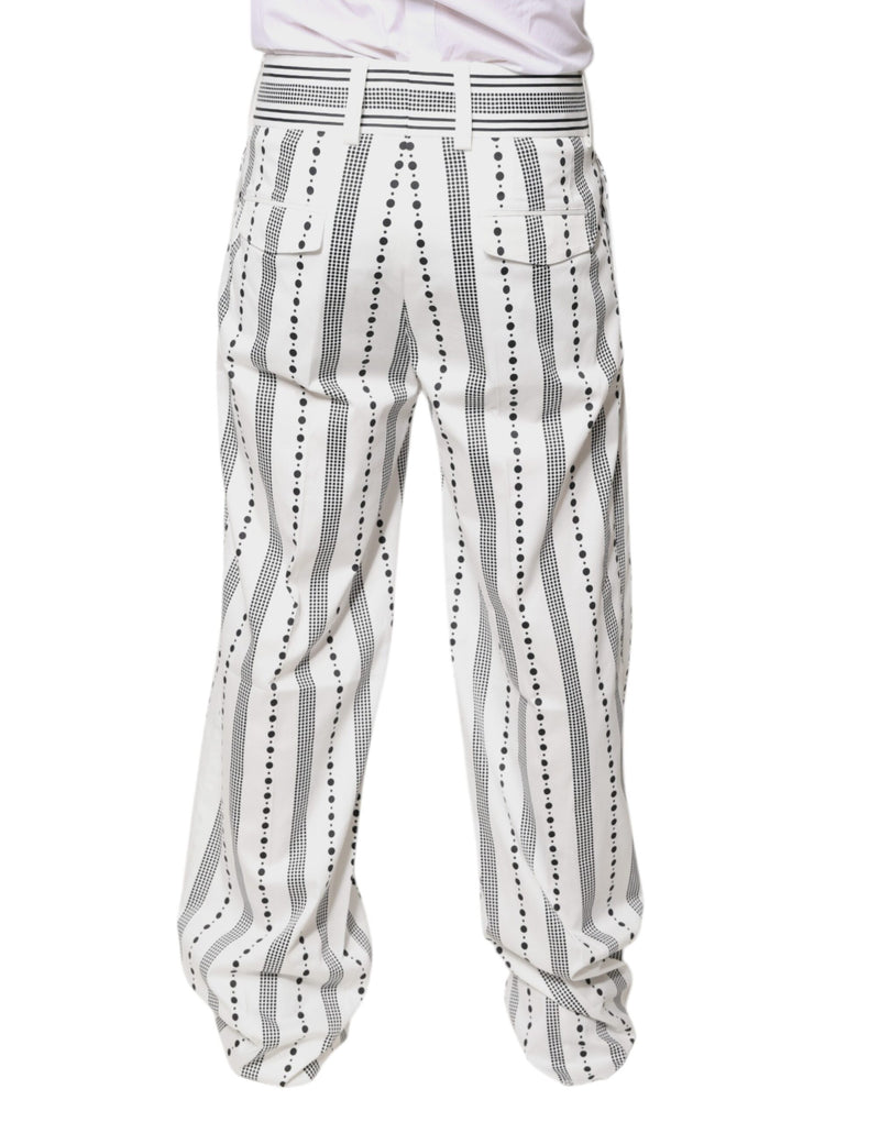 Pantalón de vestir recto blanco de Dolce & Gabbana