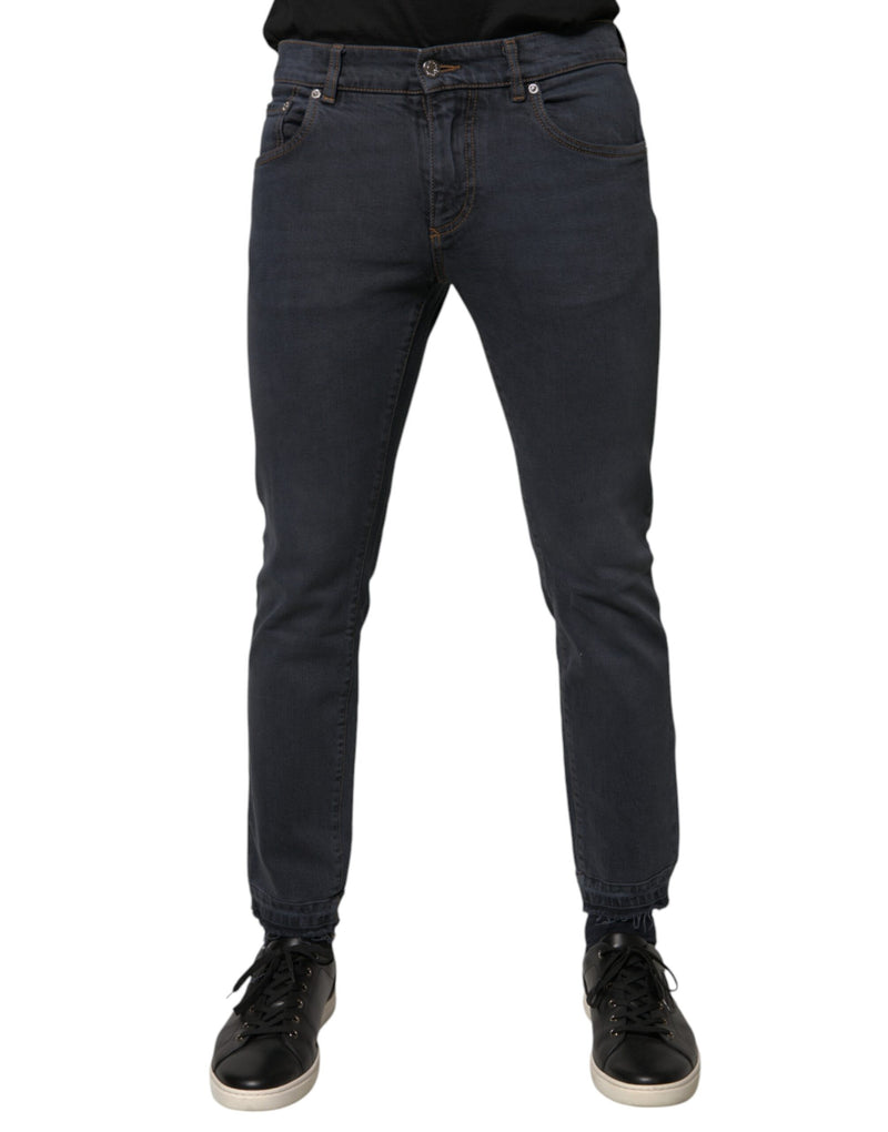 Jean skinny en coton gris foncé Dolce & Gabbana