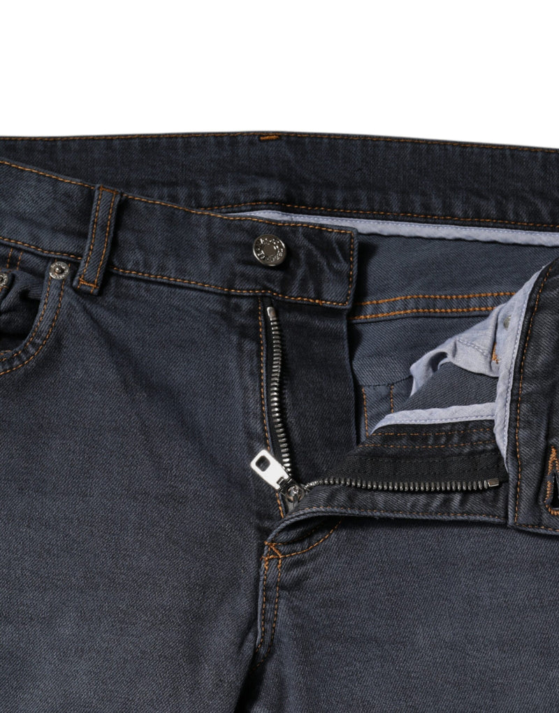 Jean skinny en coton gris foncé Dolce & Gabbana