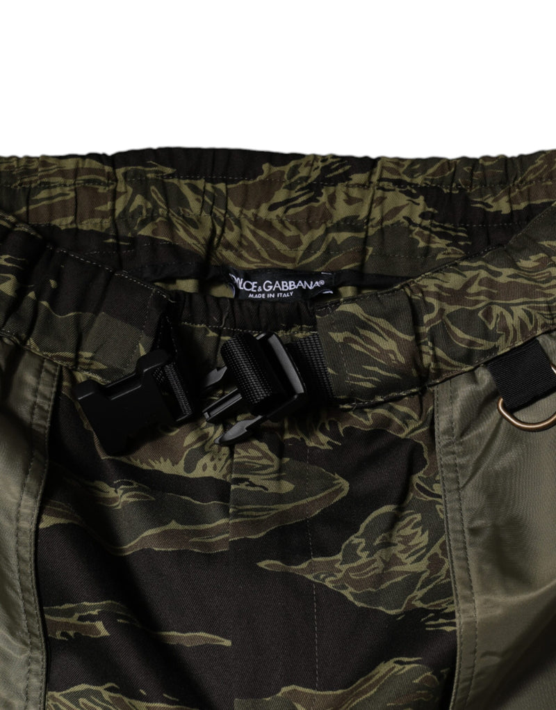 Pantalones jogger cargo de algodón verde de Dolce & Gabbana