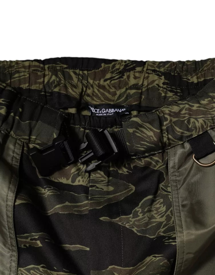 Pantalones jogger cargo de algodón verde de Dolce & Gabbana