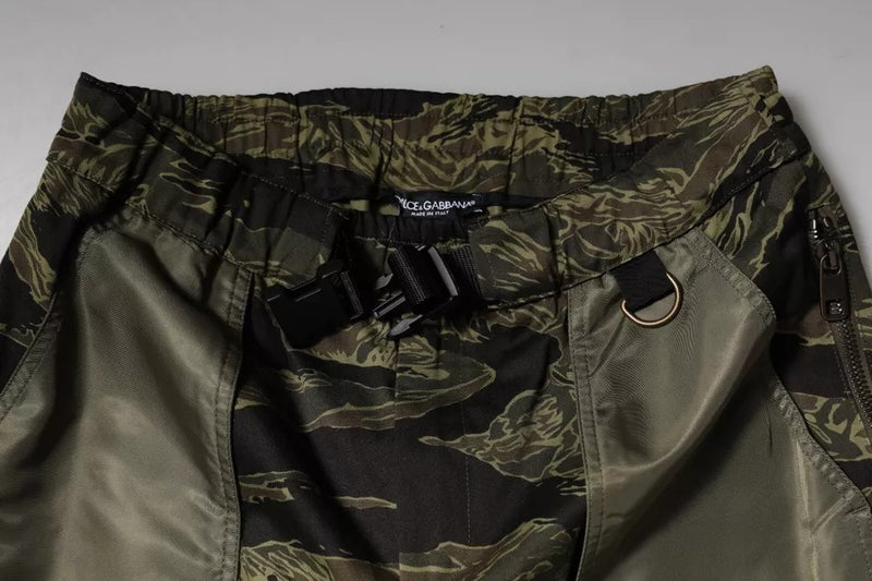 Pantalones jogger cargo de algodón verde de Dolce & Gabbana