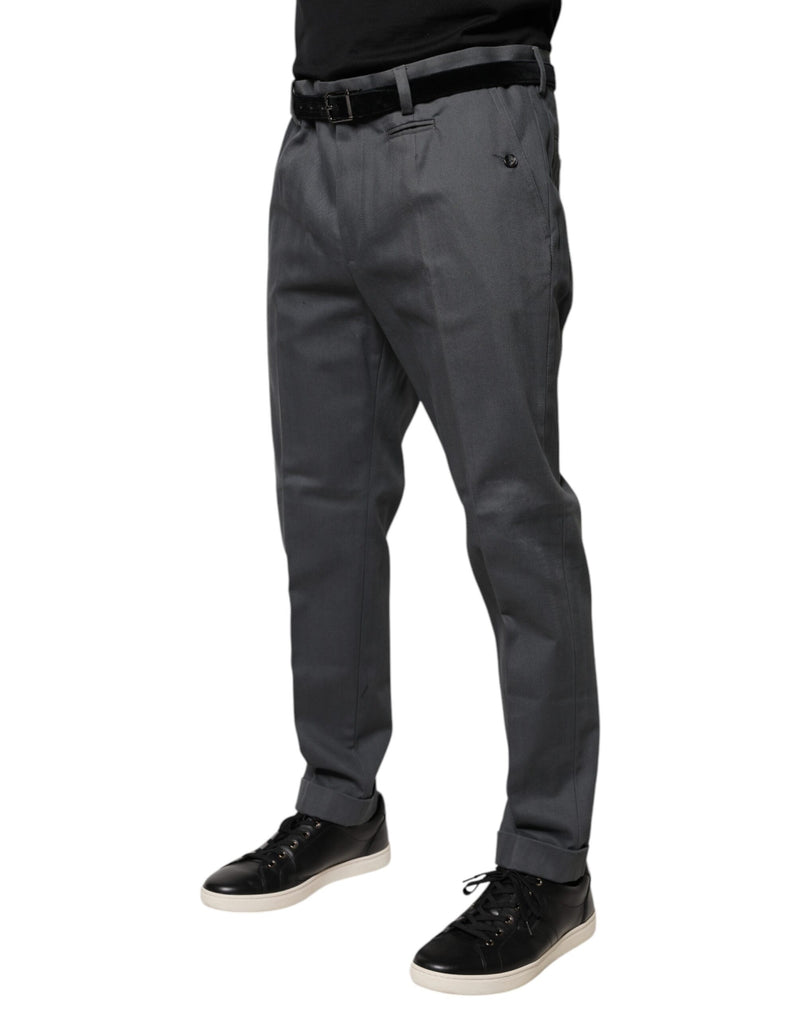 Calça social afunilada cinza Dolce & Gabbana
