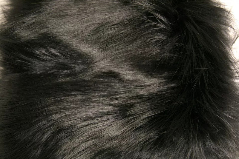 Pañuelo tipo chal negro de pelo con cuello para los hombros de Dolce & Gabbana