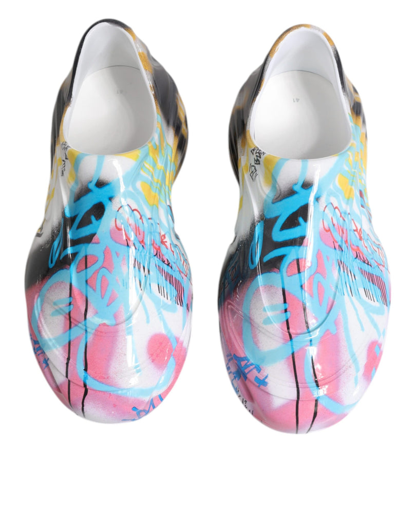 Zapatillas Daymaster multicolor con grafiti de Dolce & Gabbana