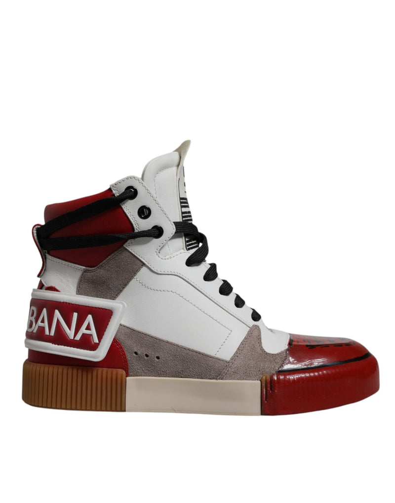 Baskets montantes en cuir multicolore Dolce & Gabbana