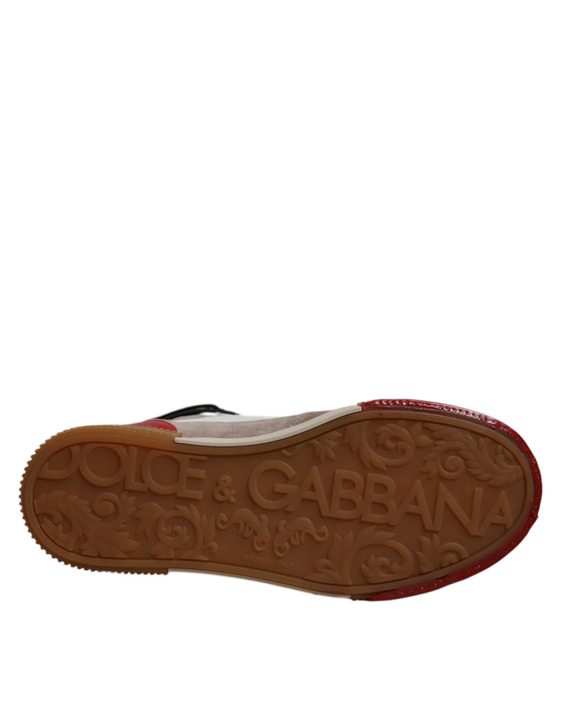 Baskets montantes en cuir multicolore Dolce & Gabbana