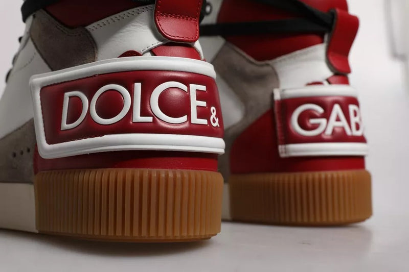 Baskets montantes en cuir multicolore Dolce & Gabbana