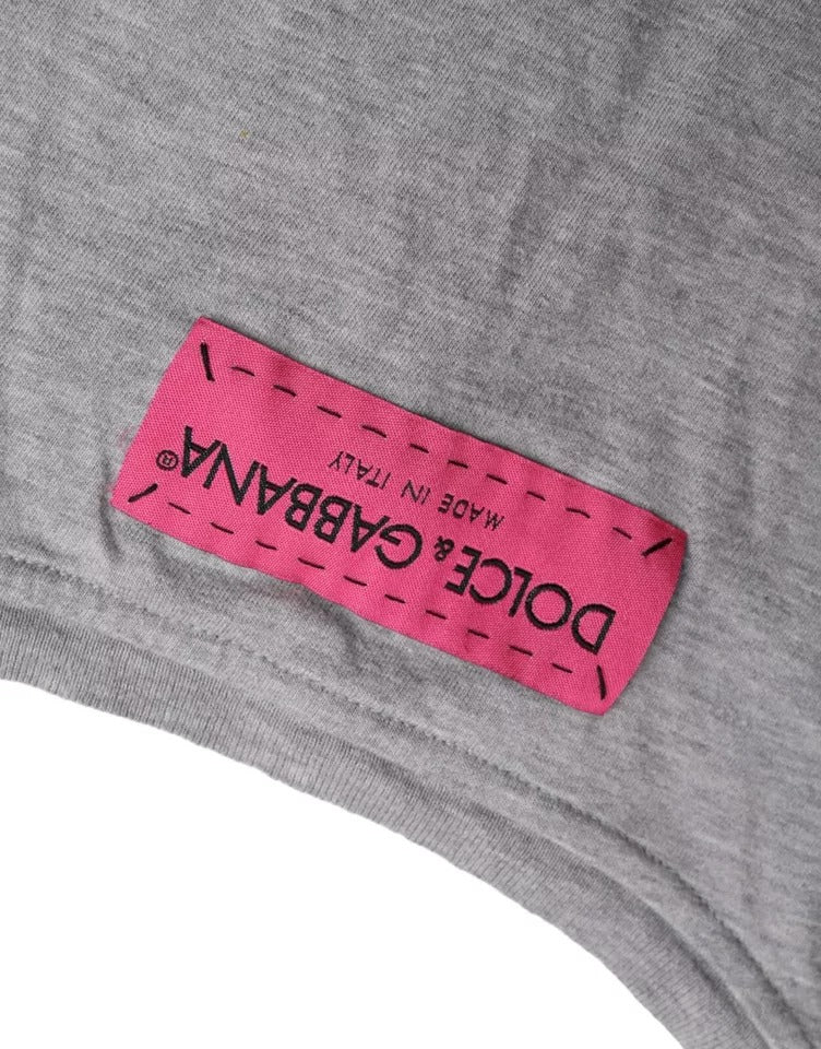 T-shirt gris en coton L'Amore E'Bellezza Dolce & Gabbana