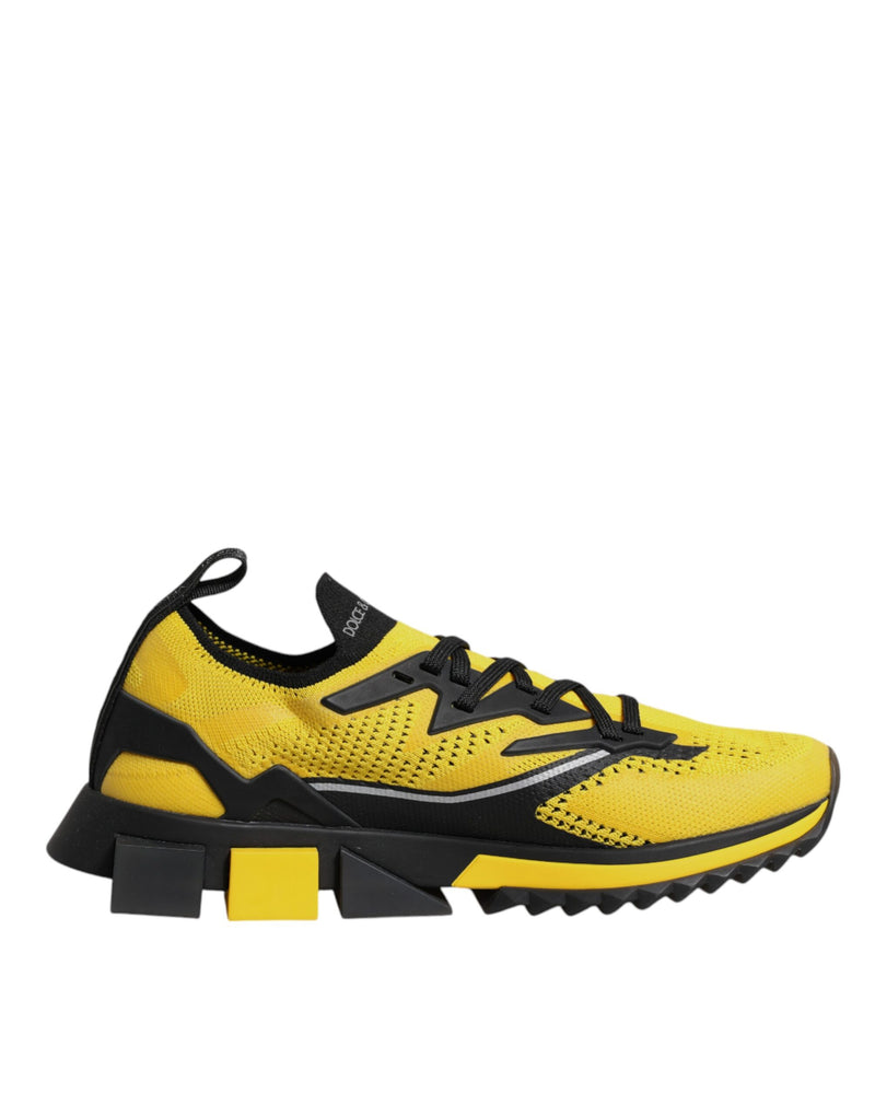 Tênis esportivo Dolce & Gabbana SORRENTO amarelo com tecido stretch