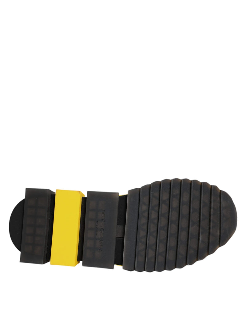 Tênis esportivo Dolce & Gabbana SORRENTO amarelo com tecido stretch