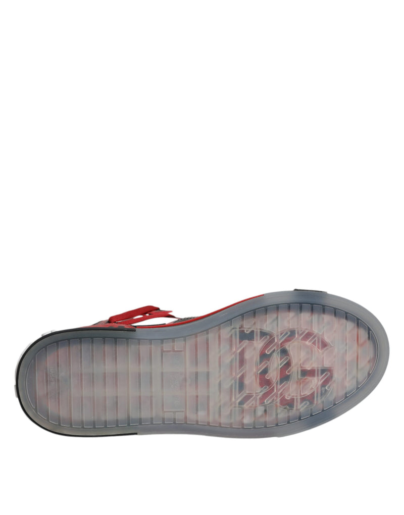 Baskets montantes en cuir multicolore Dolce & Gabbana