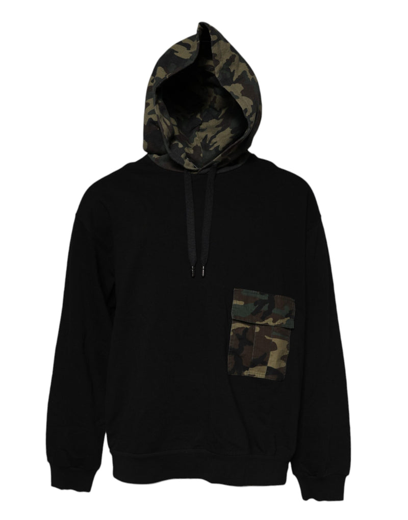 Sweat à capuche camouflage noir Dolce & Gabbana