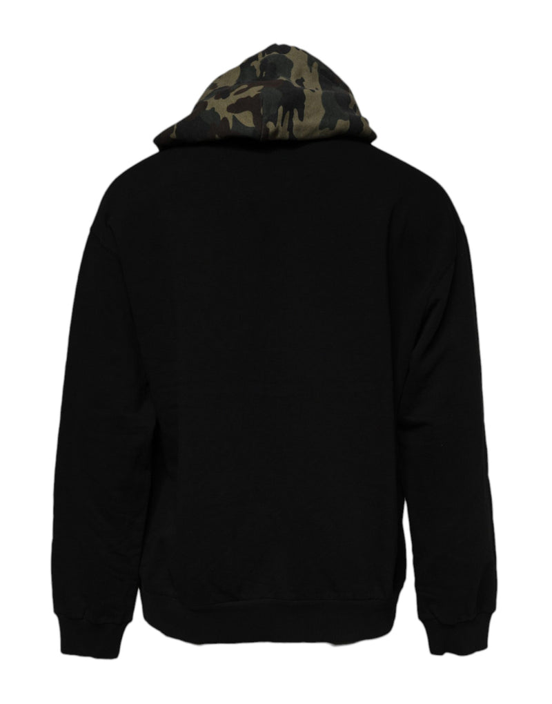 Sweat à capuche camouflage noir Dolce & Gabbana
