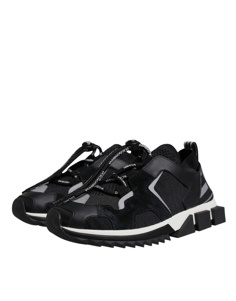 Zapatillas de trekking Sorrento negras de malla Dolce & Gabbana